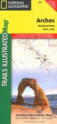 Wandelkaart - landkaart Arches National Park | Trails Illustrated maps - National Geographic