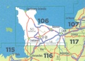 Wegenkaart - landkaart 106 fietskaart CAEN - CHERBOURG-OCTEVILLE | IGN