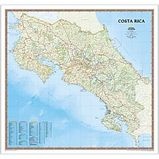 Wandkaart - landkaart Costa Rica | National Geographic plano geplastificeerd