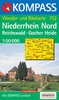 Kompass wandelkaart 752 Niederrhein Nord - Reichswald - Gocher Heide