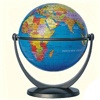 Wereldbol - (globe 33) Globe Politiek 10 cm.blauw | Stella Nova
