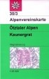 Alpenvereinskarte 30/3 Ötztaler Alpen, Kaunergrat - wandelkaart Oostenrijk