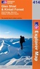 414 Wandelkaart Topografische kaart Explorer Glen Shiel & Kintail Forest | Ordnance survey