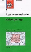 Alpenvereinskarte 8 Kaisergebirge - wandelkaart Oostenrijk