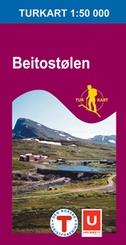 Wandelkaart 2375 Beitostølen - Vestre Slidre - Vang - Nord-Fron - Lom - Vågå - Sør-Fron - Øystre Slidre, topografische kaart Turkart Noorwegen | State