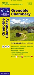 Wegenkaart - Landkaart 151 fietskaart Grenoble - Mont Blanc- Chambéry - Annecy - Franse Alpen | IGN
