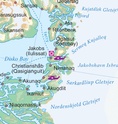 Landkaart - wegenkaart Groenland - Greenland en Noordpool | ITMB