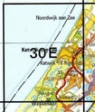Topografische kaart / Wandelkaart 30E Katwijk aan Zee