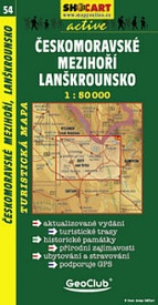 Shocart 54 ČESKOMORAVSKÉ MEZIHOŘÍ, LANŠKROUNSKO - Ceskomoravske mezihori - Lanskrounsko   / Wandelkaart Tsjechie