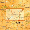 Shocart 14 PLZEŇSKO - Sever - Pilsen (Nord)  / Wandelkaart Tsjechie