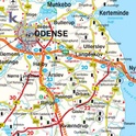 Landkaart - wegenkaart Denemarken - Groenland - Faroer | Freytag und Berndt