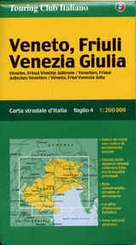 Wegenkaart - landkaart Veneto, Friuli Venezia fietskaart | Touring club Italiano TCI 1:200.000