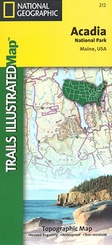 Wandelkaart - landkaart Acadia National Park | Trails Illustrated maps - National Geographic