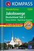 Wandelgids Jakobswege Duitsland teil 2 Süd (Passau - Kufstein - Regensburg - Einsiedeln) - Sint Jacobs route | Kompass 1084