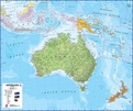 Wandkaart Australasia - Australië, Nieuw Zeeland en deel Oceanië | Maps International