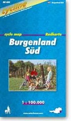 Fietskaart Radkarte Burgenland Süd A17 | Bikeline