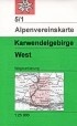 Alpenvereinskarte 5/1, Karwendelgebirge, westl. Blatt - wandelkaart Oostenrijk