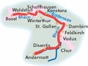 Fietsgids Rhein radweg 1 (Zwitserland: Andermat - Basel) | Bikeline