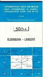 Topografische kaart Belgie NGI 50 / 3-4 Elsenborn - Langert - Robertville (1:20.000) - wandelkaart