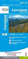 wandelkaart 4351OT - 4351 OT Cervione, San Nicolao, PNR de la Corse, topografische kaart Corsica | IGN