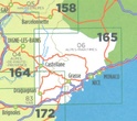 Wegenkaart - Landkaart 165 fietskaart Nice - Barcelonnette - Monaco - Cuneo - Draguignan | IGN