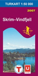 Wandelkaart 2403 Skrim - Vindfjell , topografische kaart Turkart Noorwegen | Statens - Ugland IT