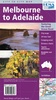 Landkaart -  wegenkaart Melbourne to Adelaide | Hema maps