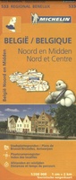 533 Wegenkaart - landkaart Michelin 533 Noord- en Midden België | Michelin