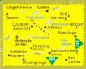Wandelkaart WK 451 Westlicher Harz | Kompass