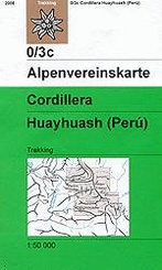 Wandelkaart 0/3c Cordillera Huayhuash (Peru) | Alpenvereinskarte 