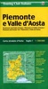 Wegenkaart - landkaart Piemont - Piemonte Valle d'Aosta fietskaart | TCI Touring Club Italiano 1:200.000