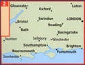 02 Wegenkaart - Road Map Britain 2 Central Southern England (Landkaart Centraal Zuid Engeland) | AA Publishing