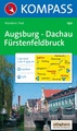 Kompass wandelkaart 190 Augsburg-Dachau-Fürstenfeldbruck
