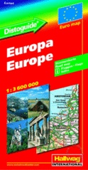 Landkaart - wegenkaart Europa - Europe | Hallwag