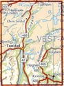 Wandelkaart 2702 Sirdal Sør - zuid ,  topografische kaart - turkart Noorwegen | Statens - Ugland IT
