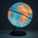 Wereldbol (code 84) - Globe Linea met reliëf - blauwe oceaan | Nova Rico