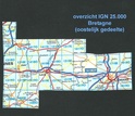 Topografische kaart IGN 25.000 Bretagne OOSTELIJK GEDEELTE 