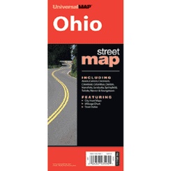 Wegenkaart - landkaart Ohio | Universal Map