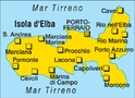 Wandelkaart fietskaart 650 Isola d' Elba | Kompass