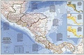 Wandkaart - landkaart Central America - Centraal Amerika geplastificeerd | National Geographic plano