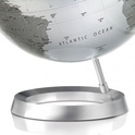 Wereldbol - (globe 24) Globe Full Circle Design Zilver| Atmosphere