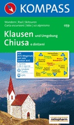 Wandelkaart 059 Klausen und Umgebung/Chiusa e dintorni | Kompass
