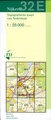 Topografische kaart / Wandelkaart 32E Nijkerk (Veluwe)