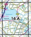 Topografische kaart / Wandelkaart 16A Echtenerbrug