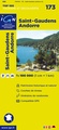 Wegenkaart - Landkaart 173 fietskaart St. Gaudens - Andorra - Foix - St. Girons - Pyreneeën | IGN