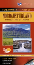 Wegenkaart  - Landkaart Touring Map 3 – Northeast Iceland - Noordoost IJsland | Ferdakort IJsland