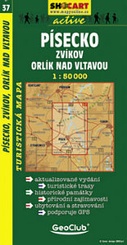 Shocart 37 PÍSECKO Zvíkov, Orlík nad Vltavou - Písek - Zvíkov - Orlík (Moldau)   / Wandelkaart Tsjechie