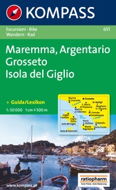 Wandelkaart 651 Maremma-Argentario-Grosseto-Isola del Giglio | Kompass