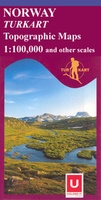 Wandelkaart 2491 Stolsheimen - Naeroyfjorden, topografische kaart Turkart Noorwegen | Statens