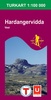 Wandelkaart 2558 Hardangervidda vest - WEST 100.000,  topografische kaart - turkart Noorwegen | Statens - Ugland IT